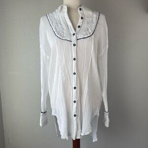 NWOT We The Free Button Down Shirt Size M